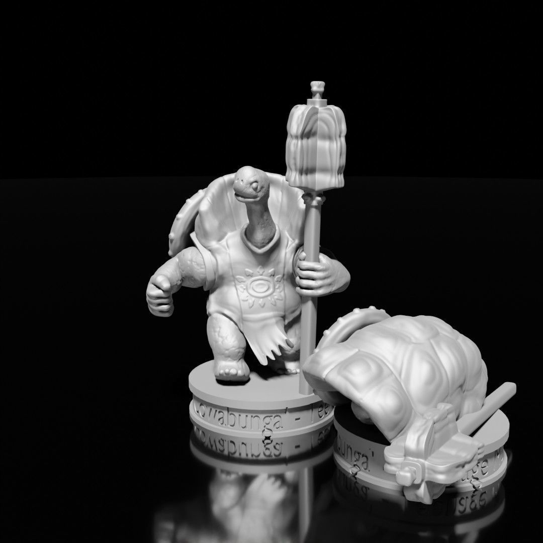 Reptilian Humanoids miniature set 3D print model_4