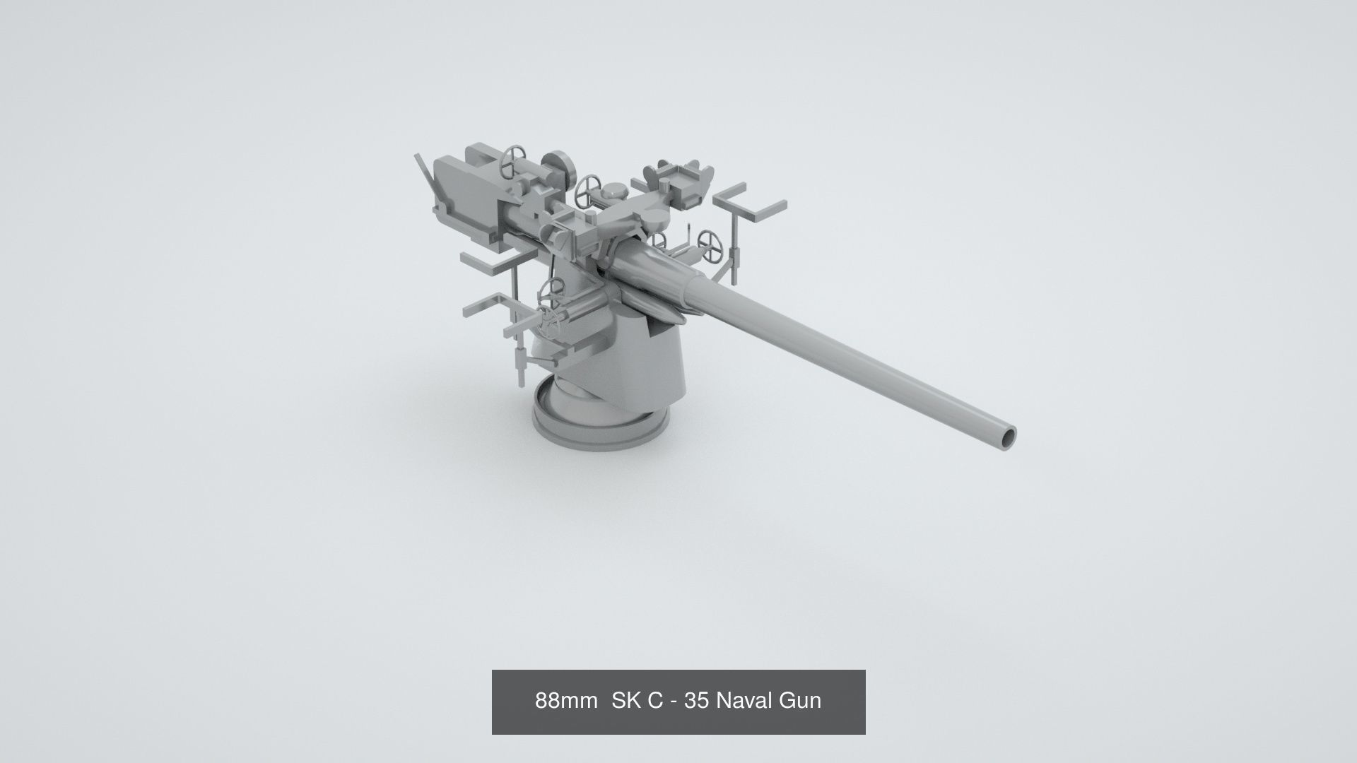 Complete World War 2 Naval Artillery and Equipment 3D Model Collection_27