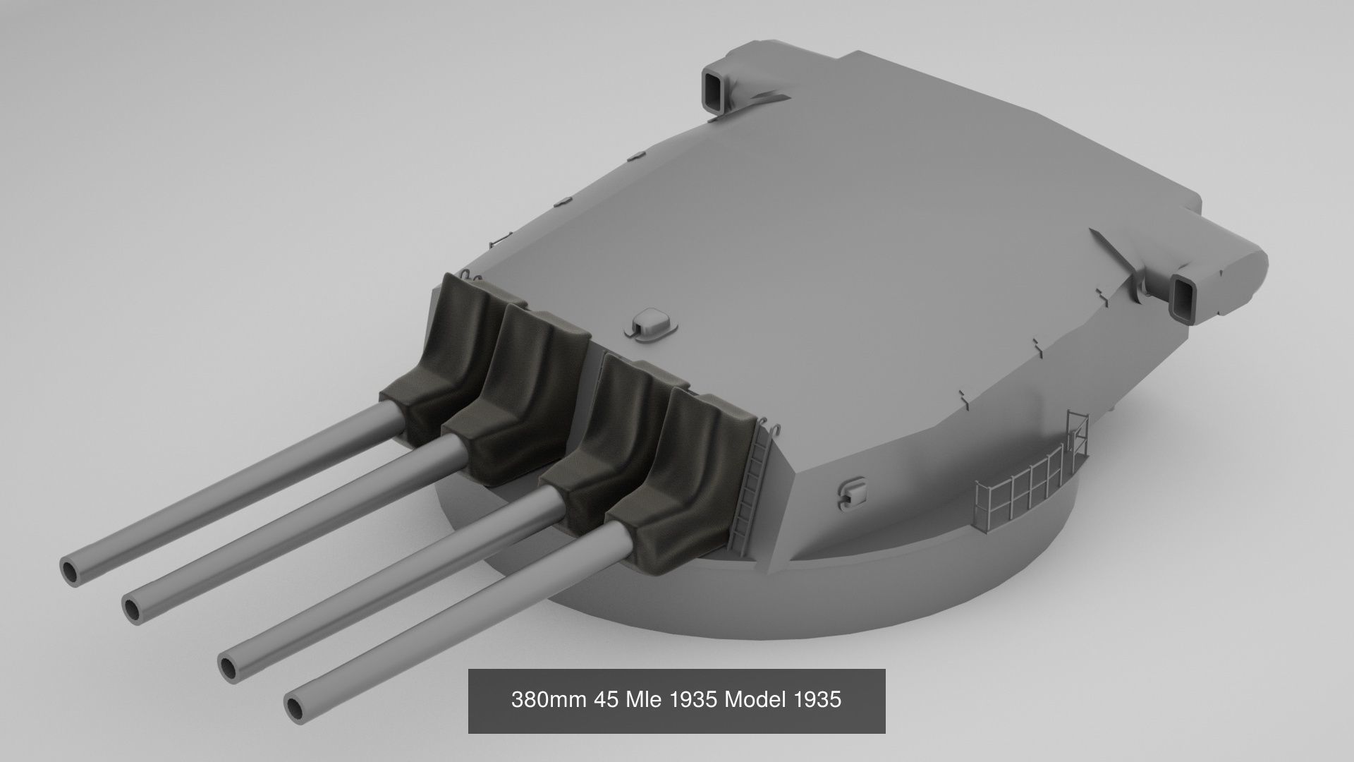 Complete World War 2 Naval Artillery and Equipment 3D Model Collection_4