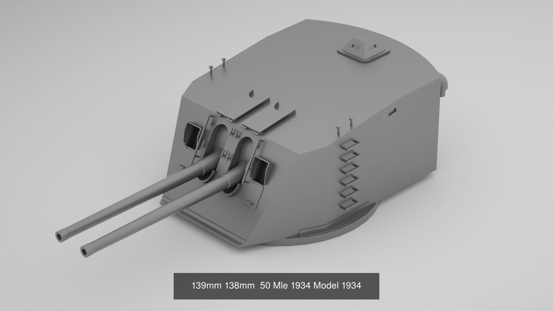 Complete World War 2 Naval Artillery and Equipment 3D Model Collection_49