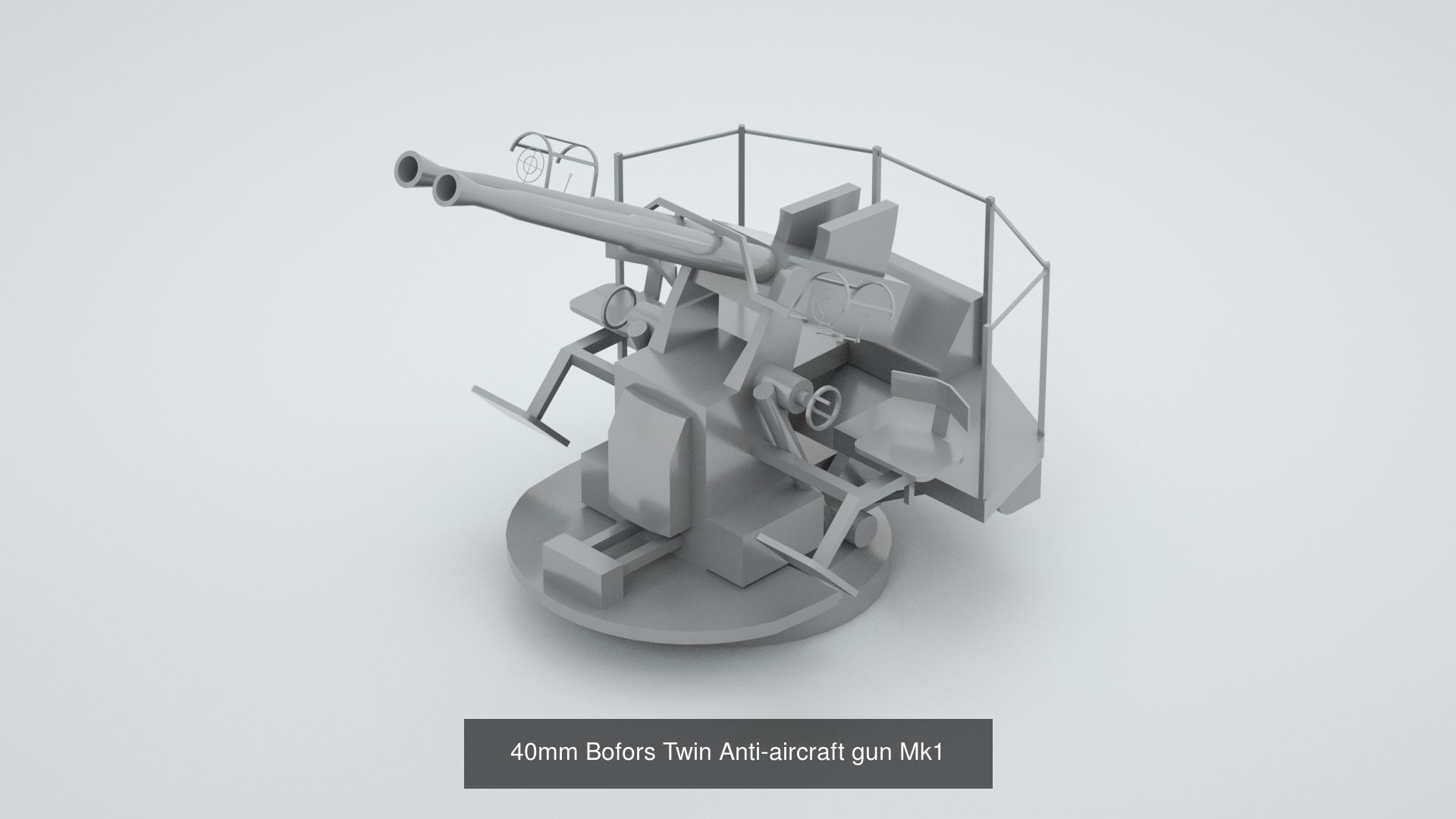 Complete World War 2 Naval Artillery and Equipment 3D Model Collection_15