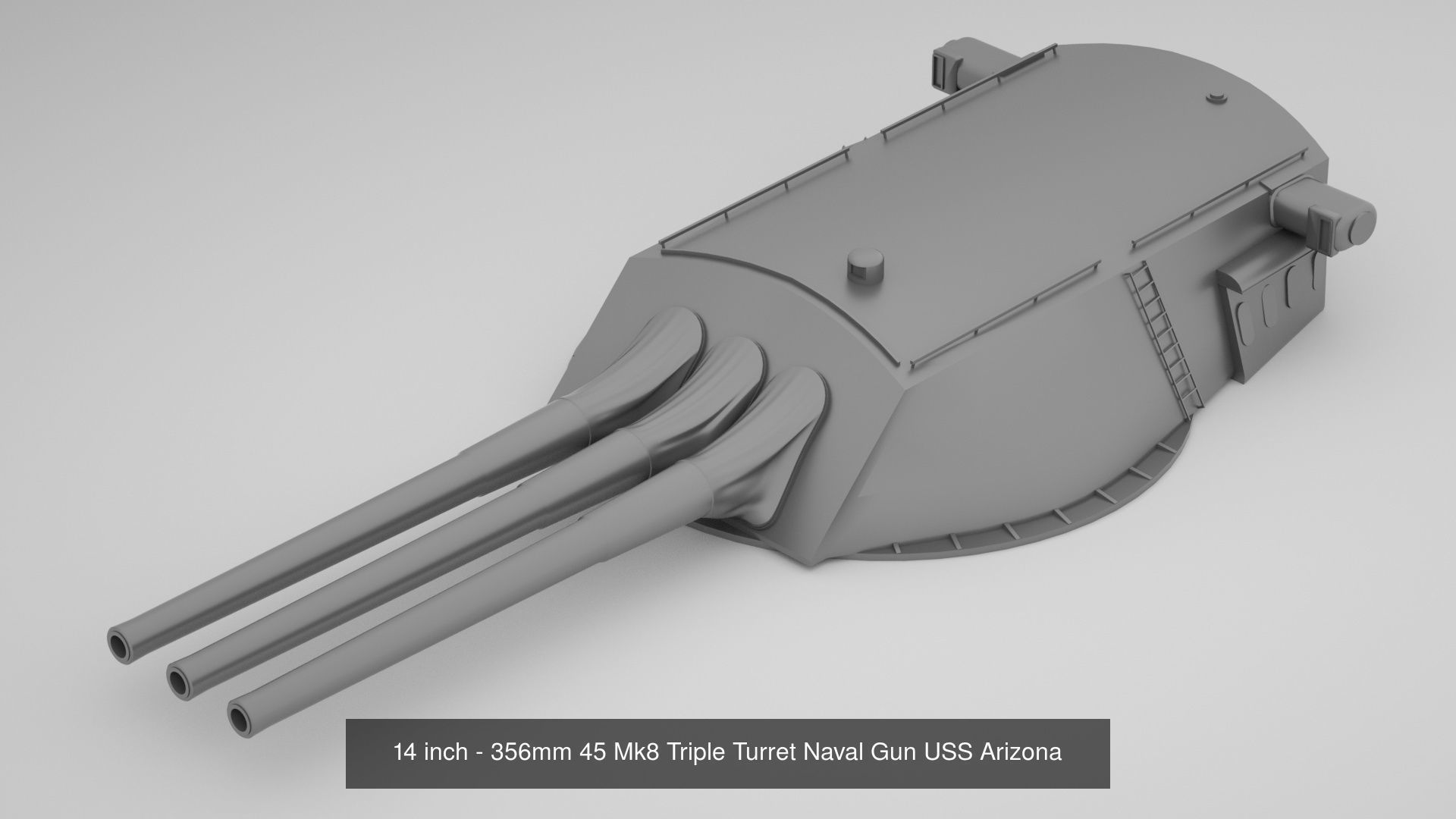 Complete World War 2 Naval Artillery and Equipment 3D Model Collection_11