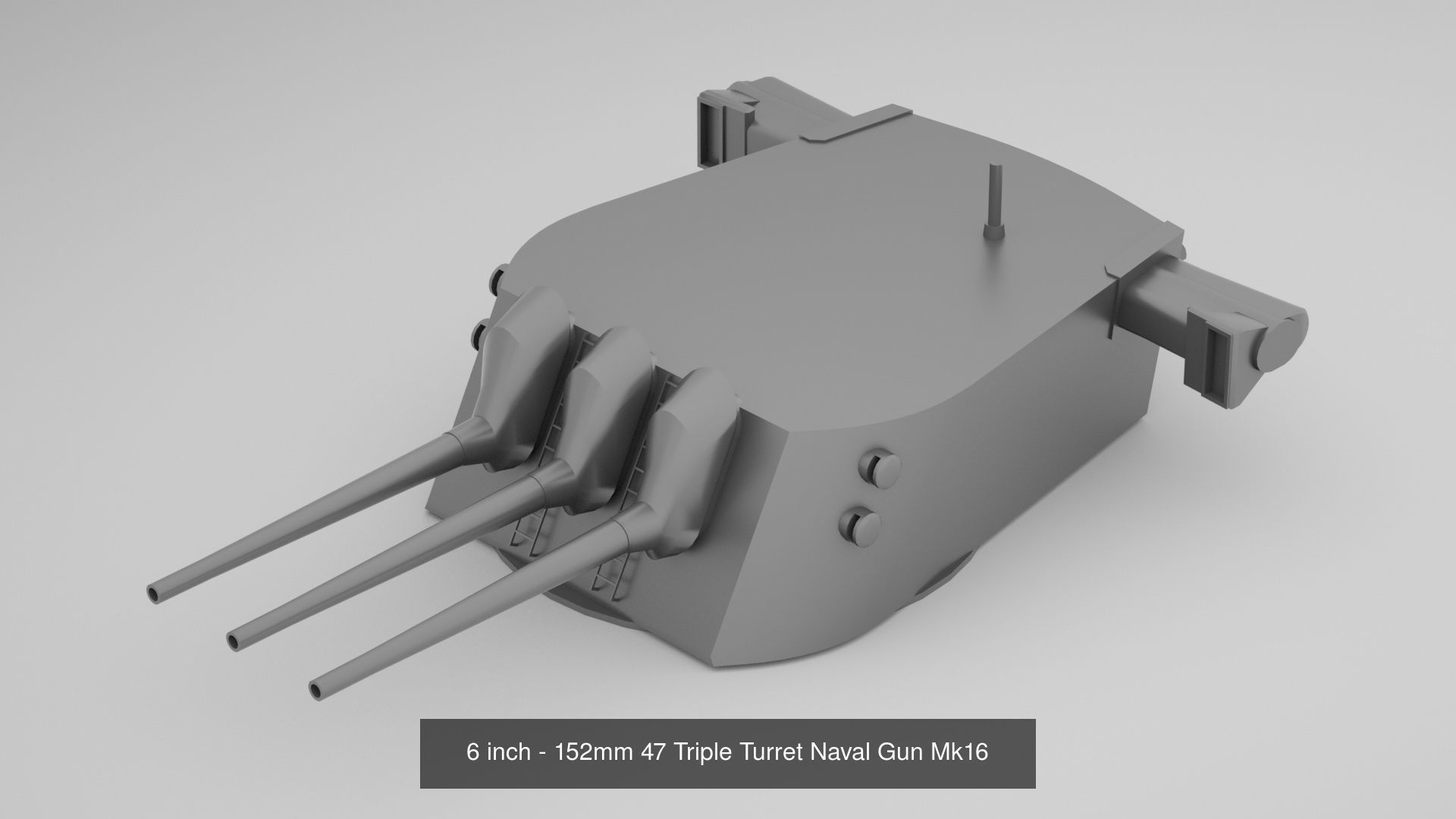 Complete World War 2 Naval Artillery and Equipment 3D Model Collection_51
