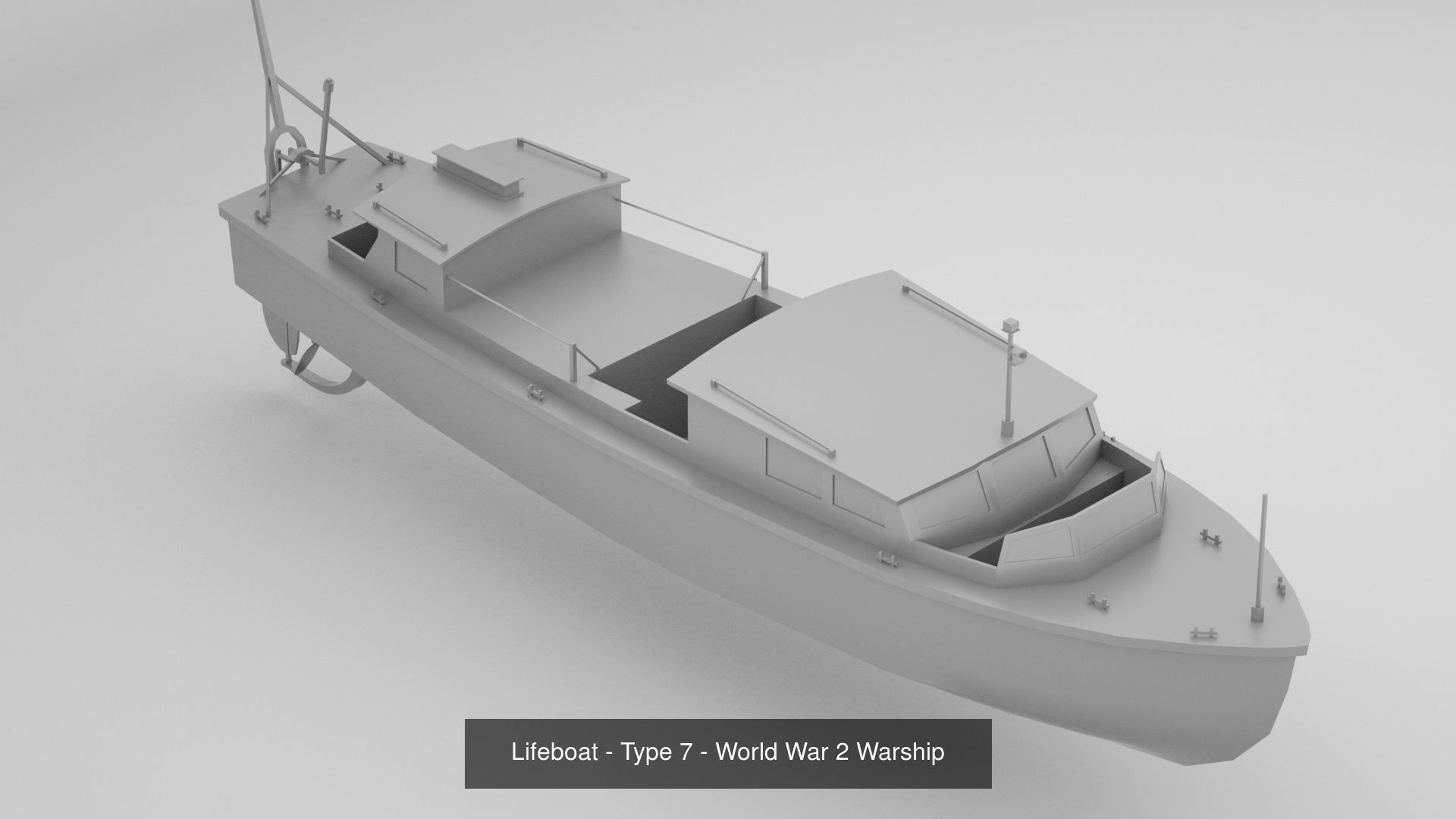 Complete World War 2 Naval Artillery and Equipment 3D Model Collection_47