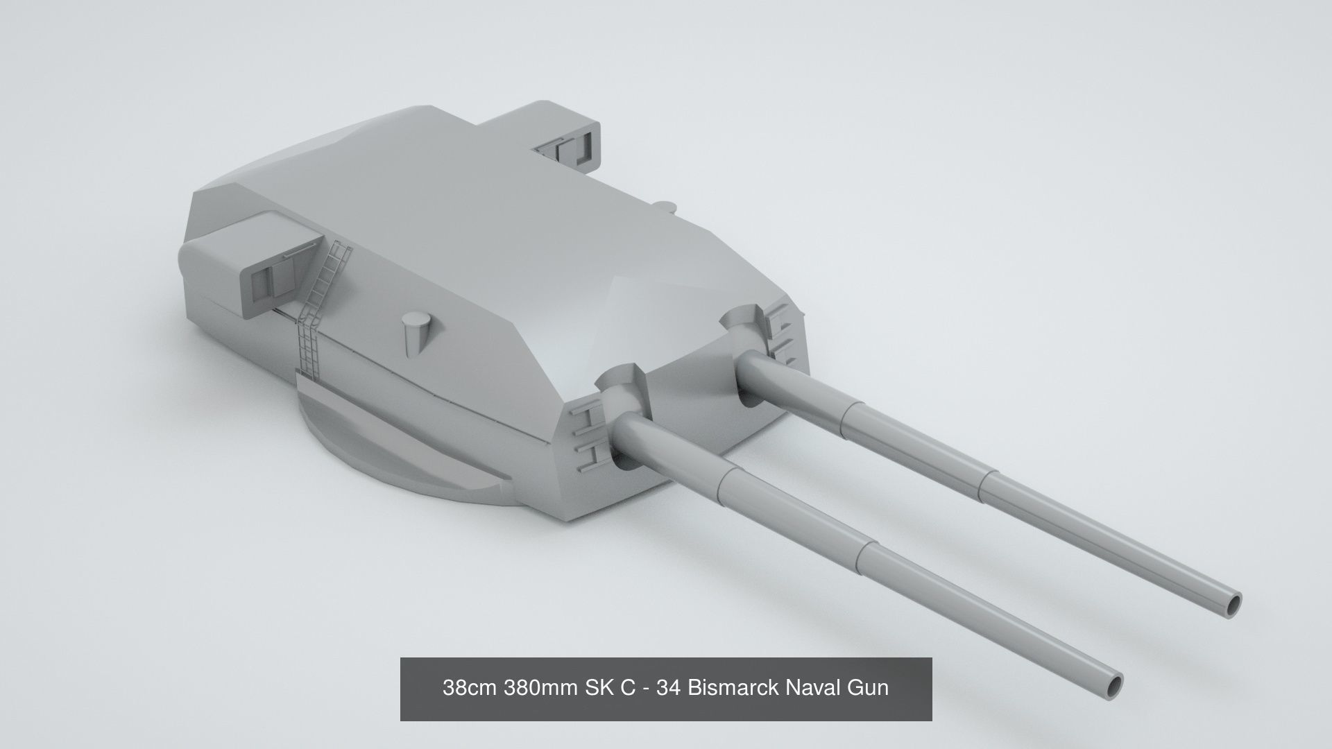 Complete World War 2 Naval Artillery and Equipment 3D Model Collection_31