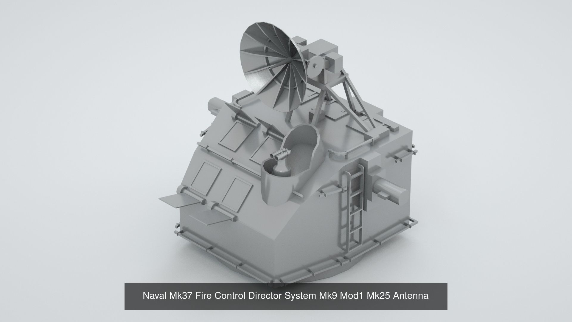 Complete World War 2 Naval Artillery and Equipment 3D Model Collection_34