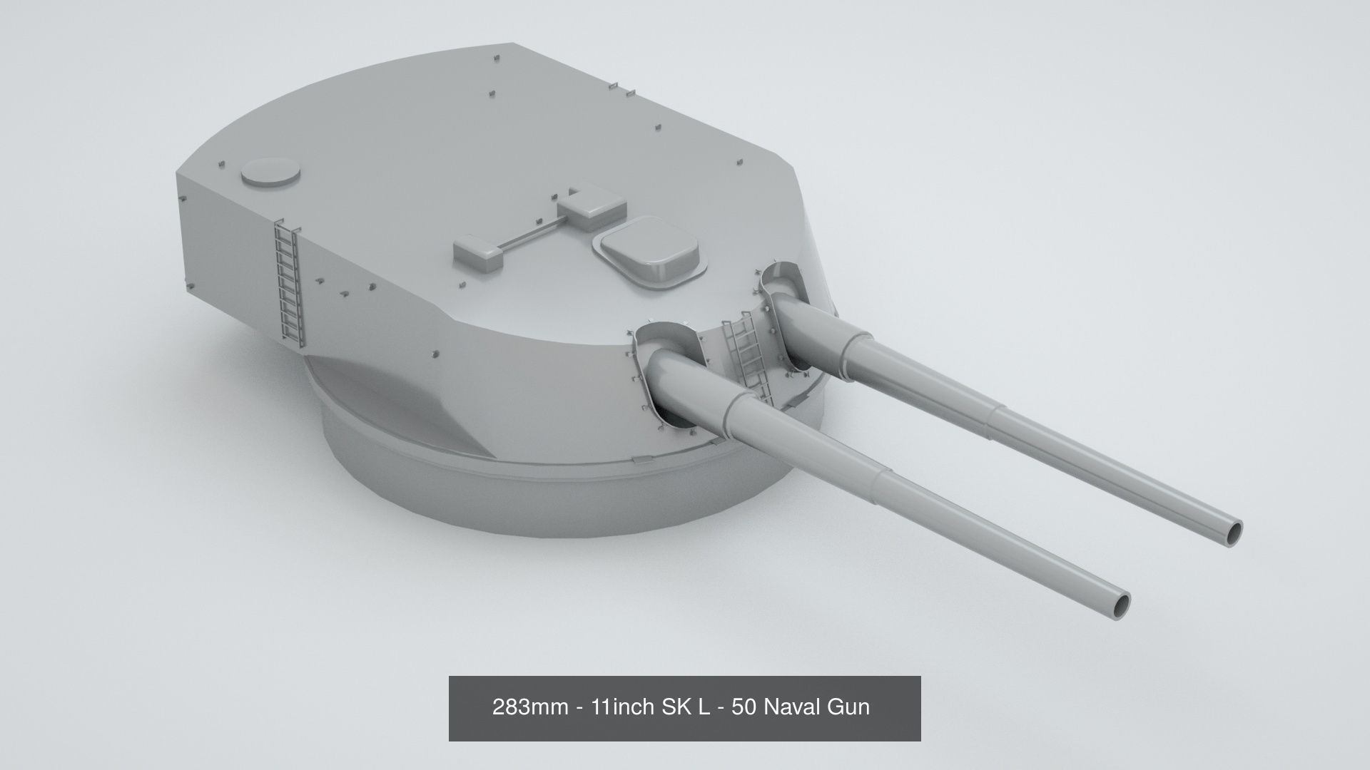 Complete World War 2 Naval Artillery and Equipment 3D Model Collection_28