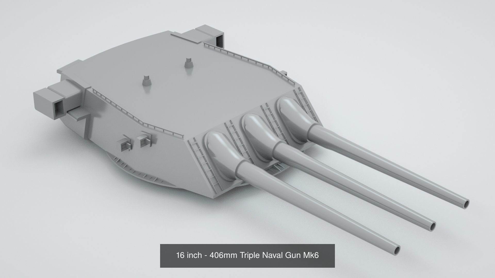 Complete World War 2 Naval Artillery and Equipment 3D Model Collection_25