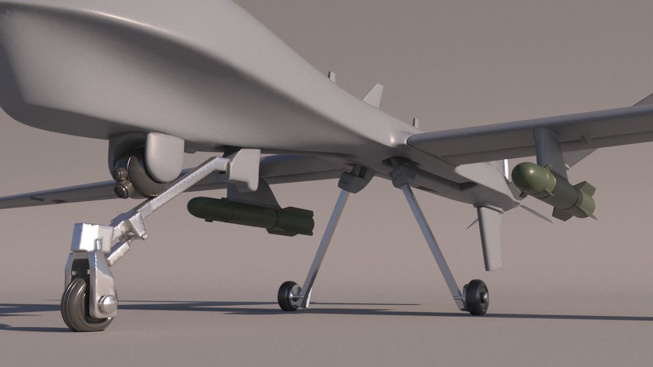 Predator UAV for 3Dprint 3D print model_6