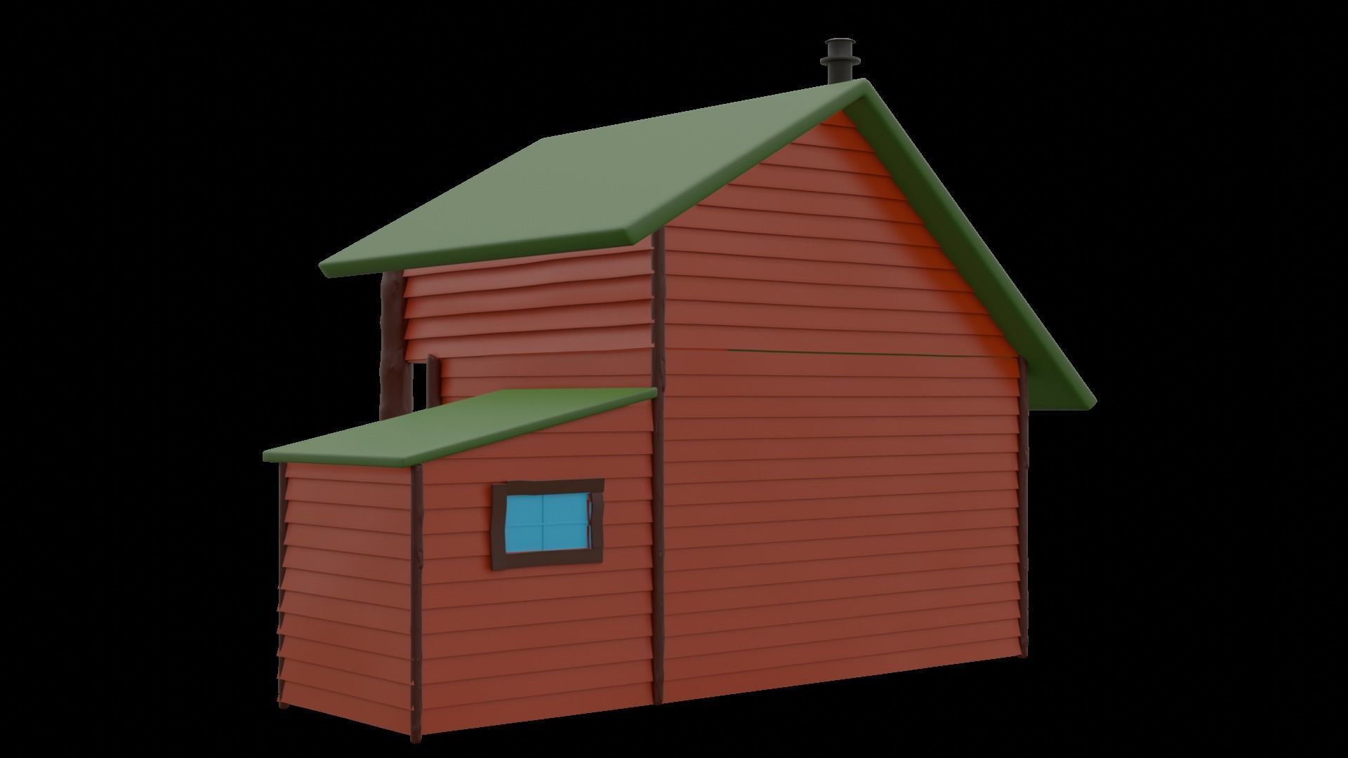 Untextured Abandoned old house free VR / AR / low-poly 3D model | CGTrader