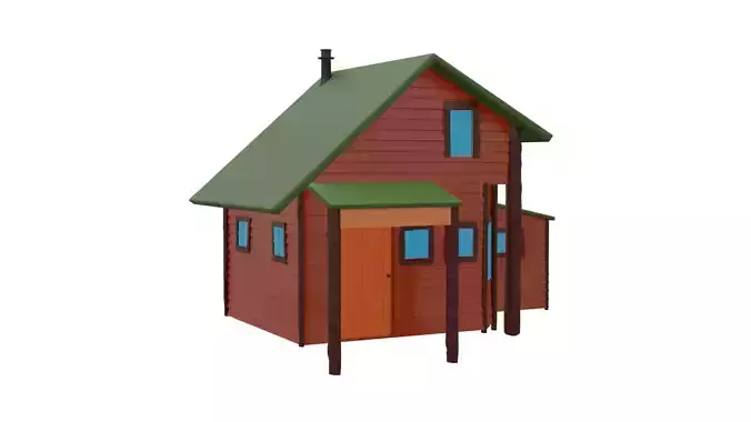 Untextured Abandoned old house