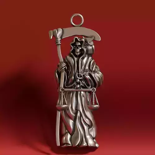 Holy Death Pendant 3D print model