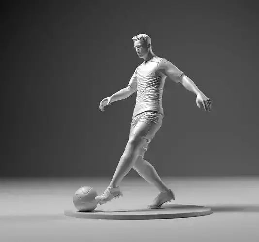 Footballer 04 Footstrike 01 Stl