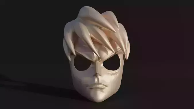 Monkey D Luffy Cosplay Face Mask 3D print model