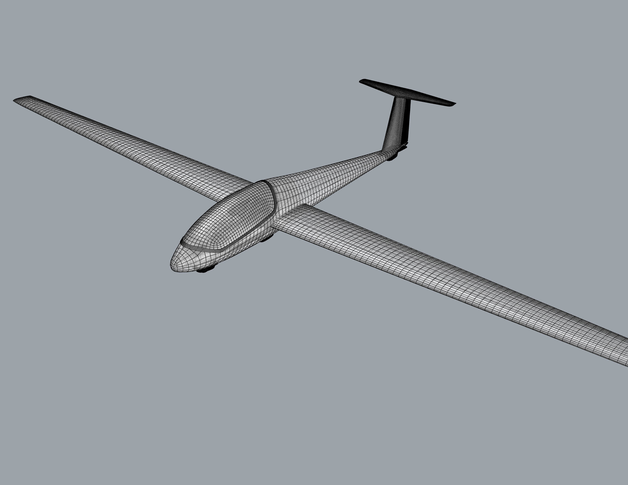 glider 3D print model_4