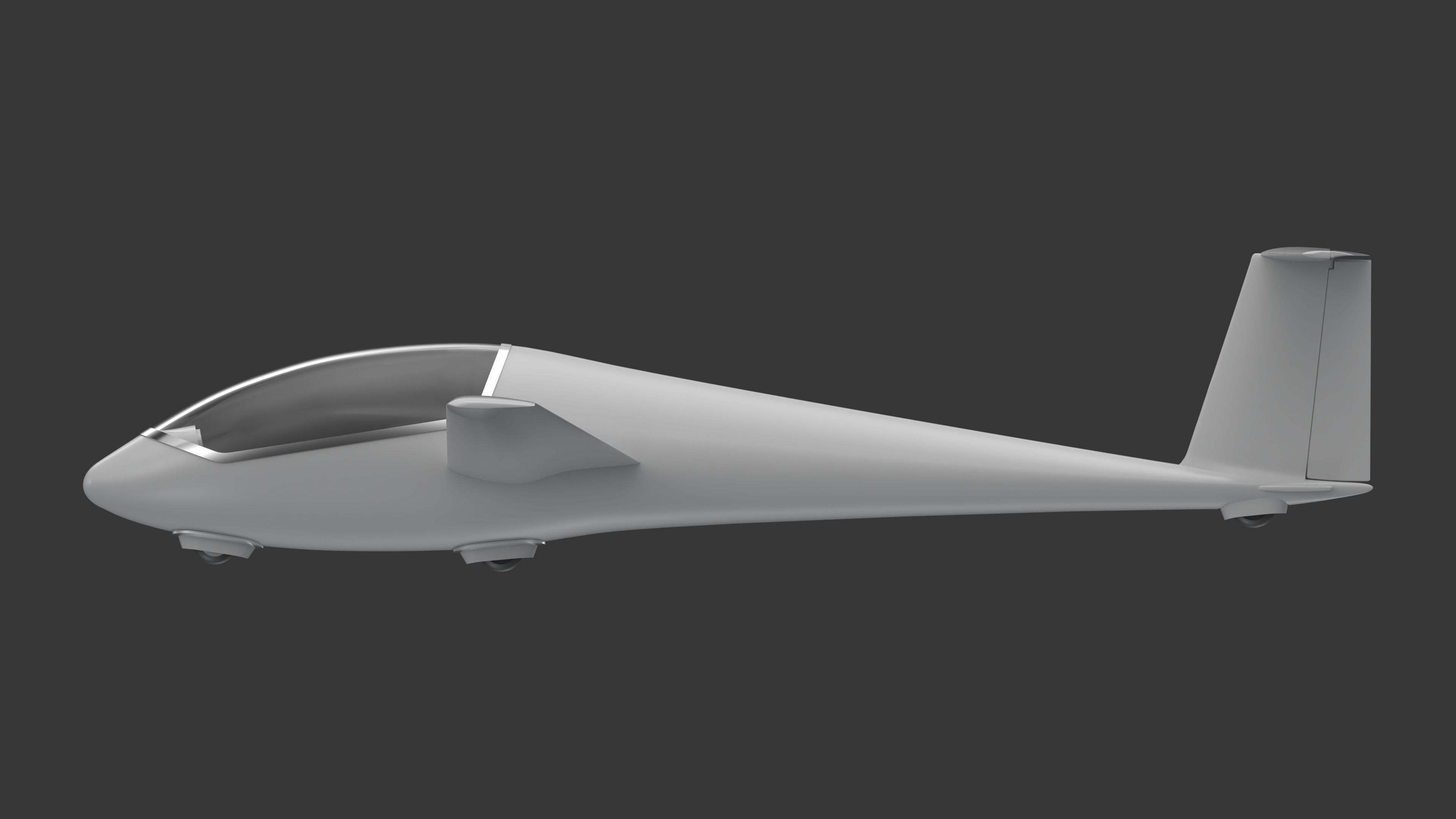 glider 3D print model_3