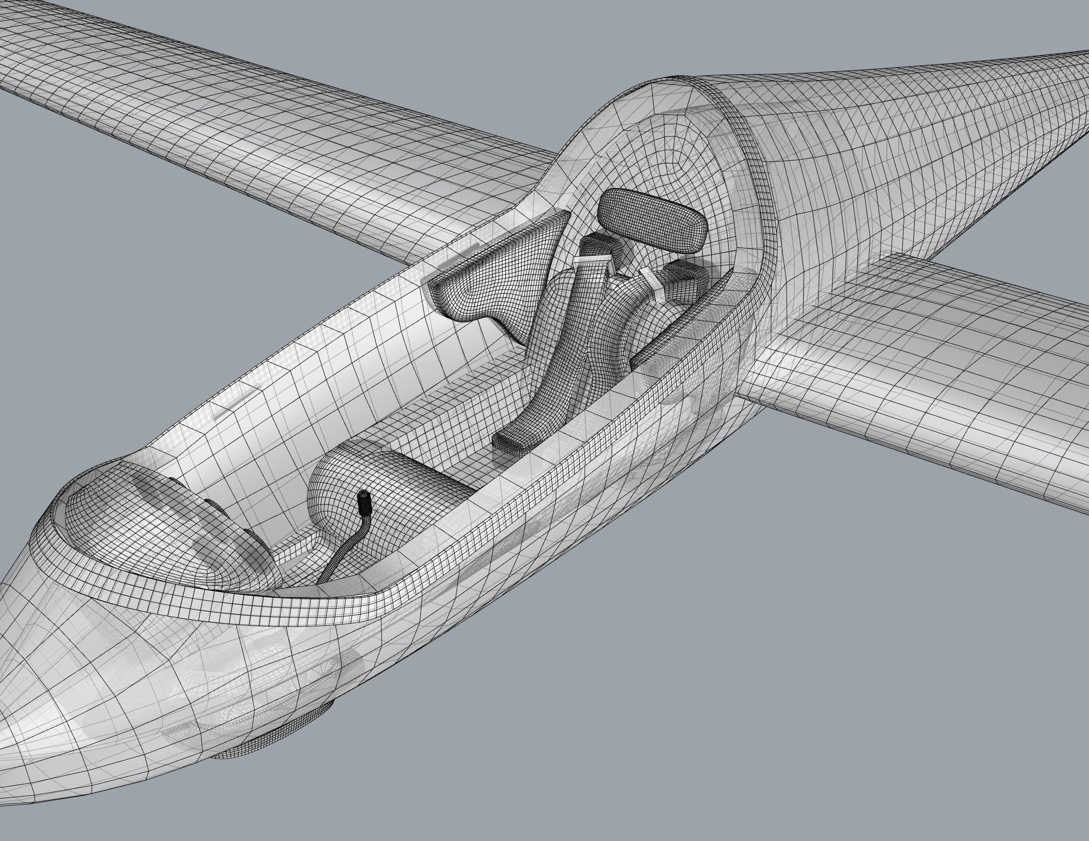 glider 3D print model_5