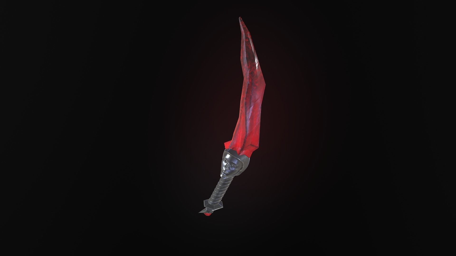 stylized fantasy dagger pack Low-poly 3D model_22