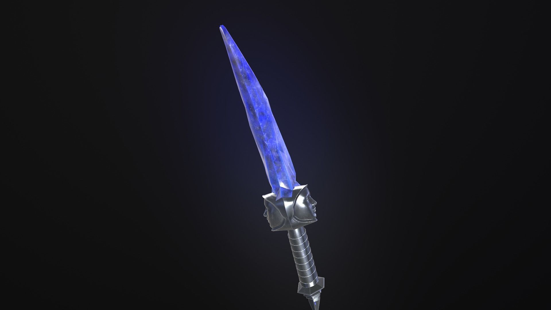stylized fantasy dagger pack Low-poly 3D model_8