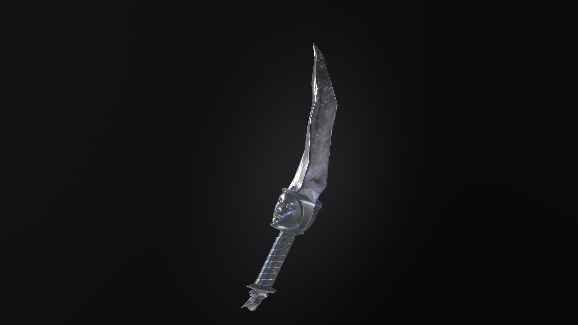 stylized fantasy dagger pack Low-poly 3D model_28