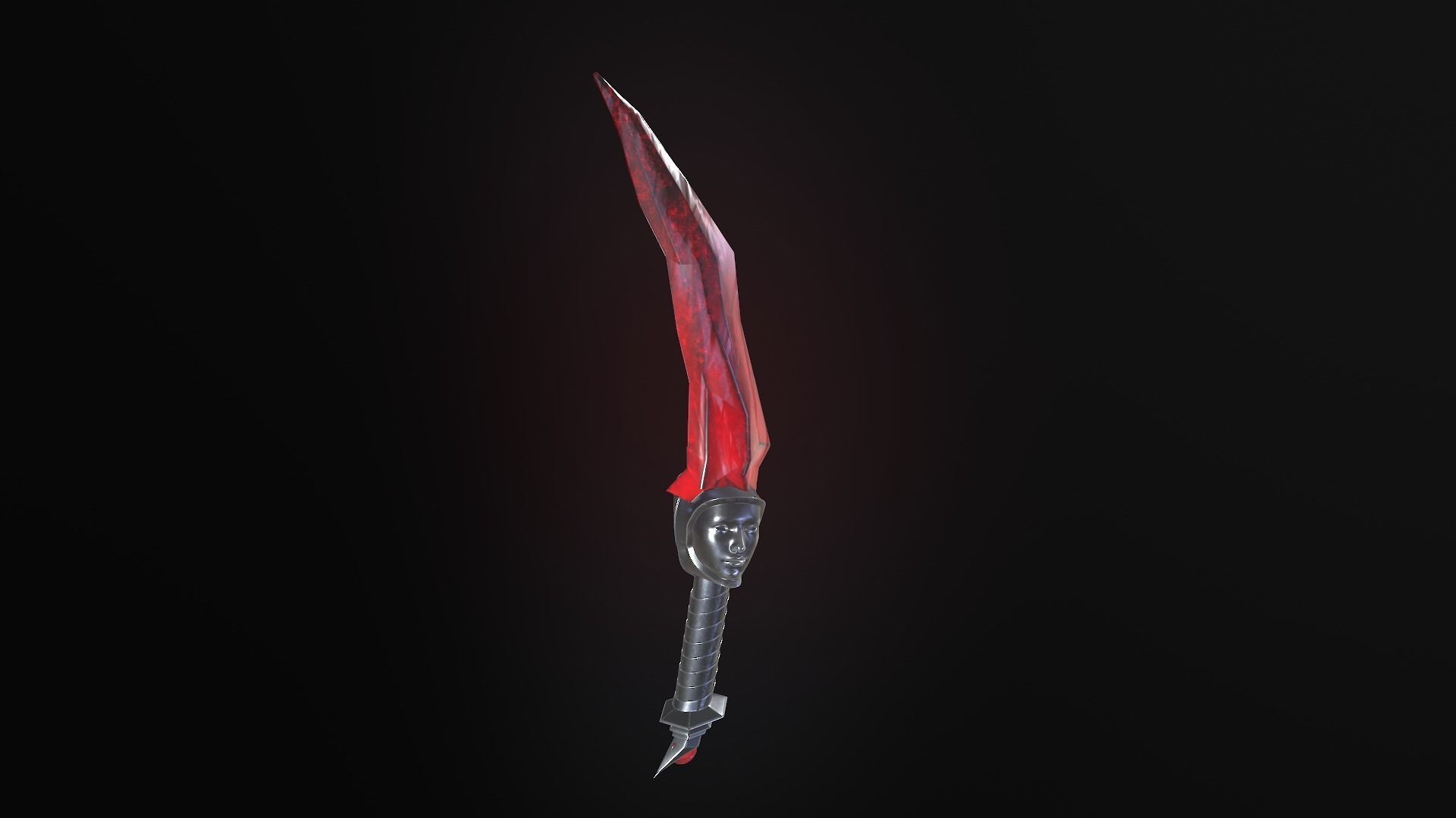 stylized fantasy dagger pack Low-poly 3D model_25