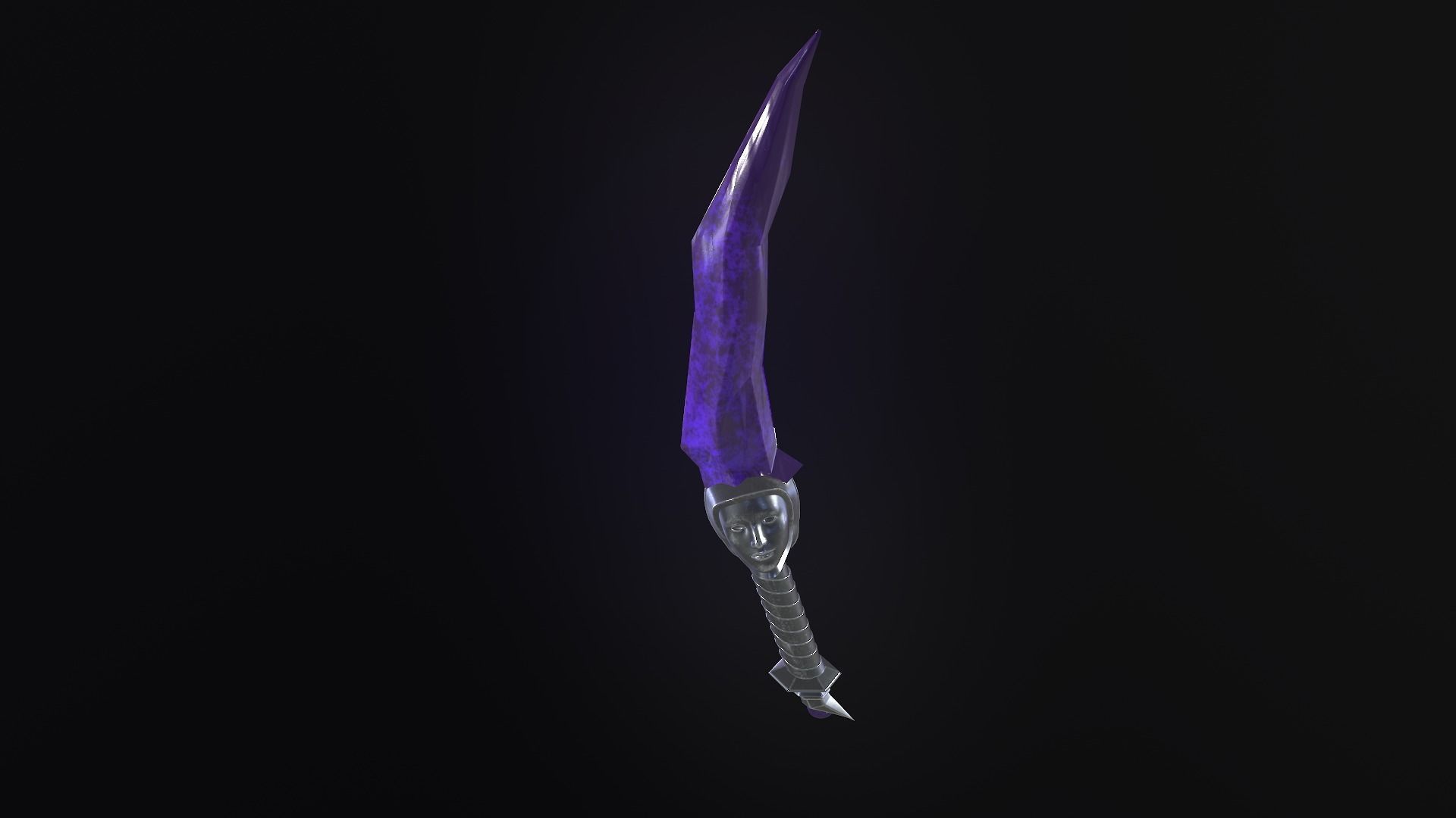 stylized fantasy dagger pack Low-poly 3D model_19