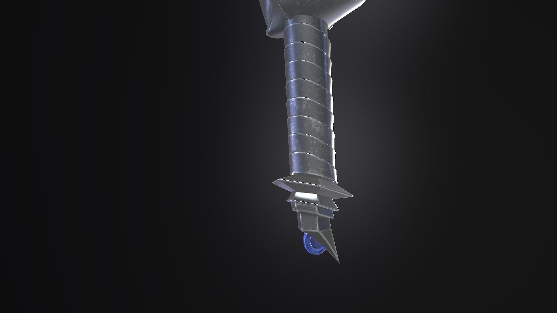stylized fantasy dagger pack Low-poly 3D model_11