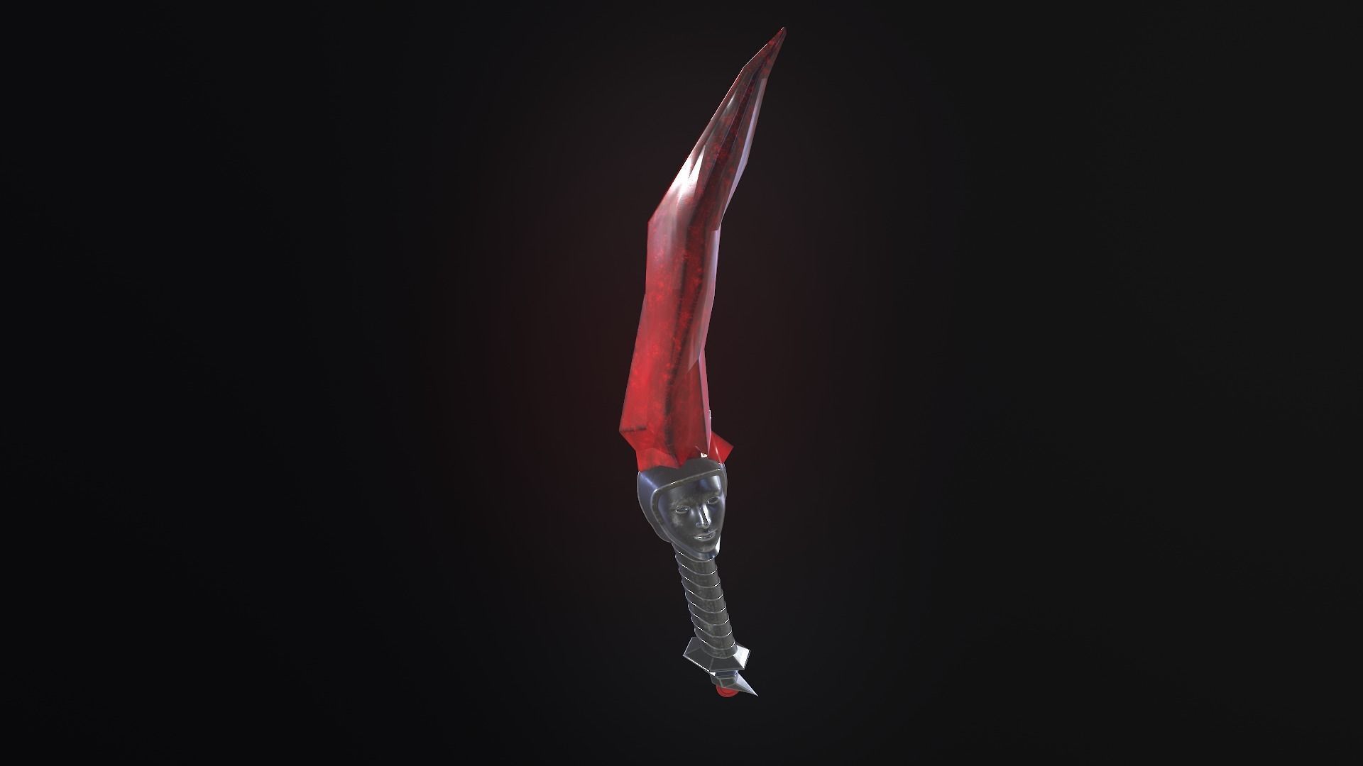 stylized fantasy dagger pack Low-poly 3D model_23