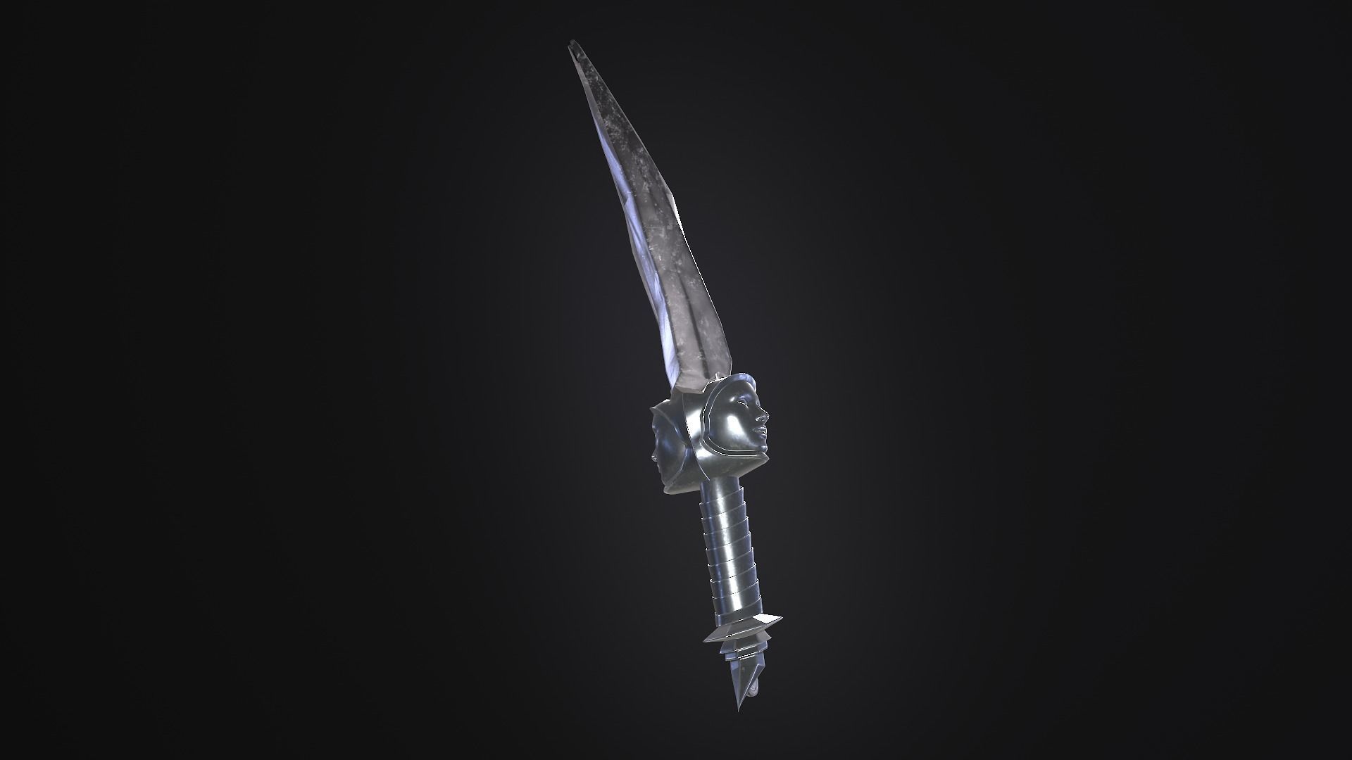 stylized fantasy dagger pack Low-poly 3D model_30