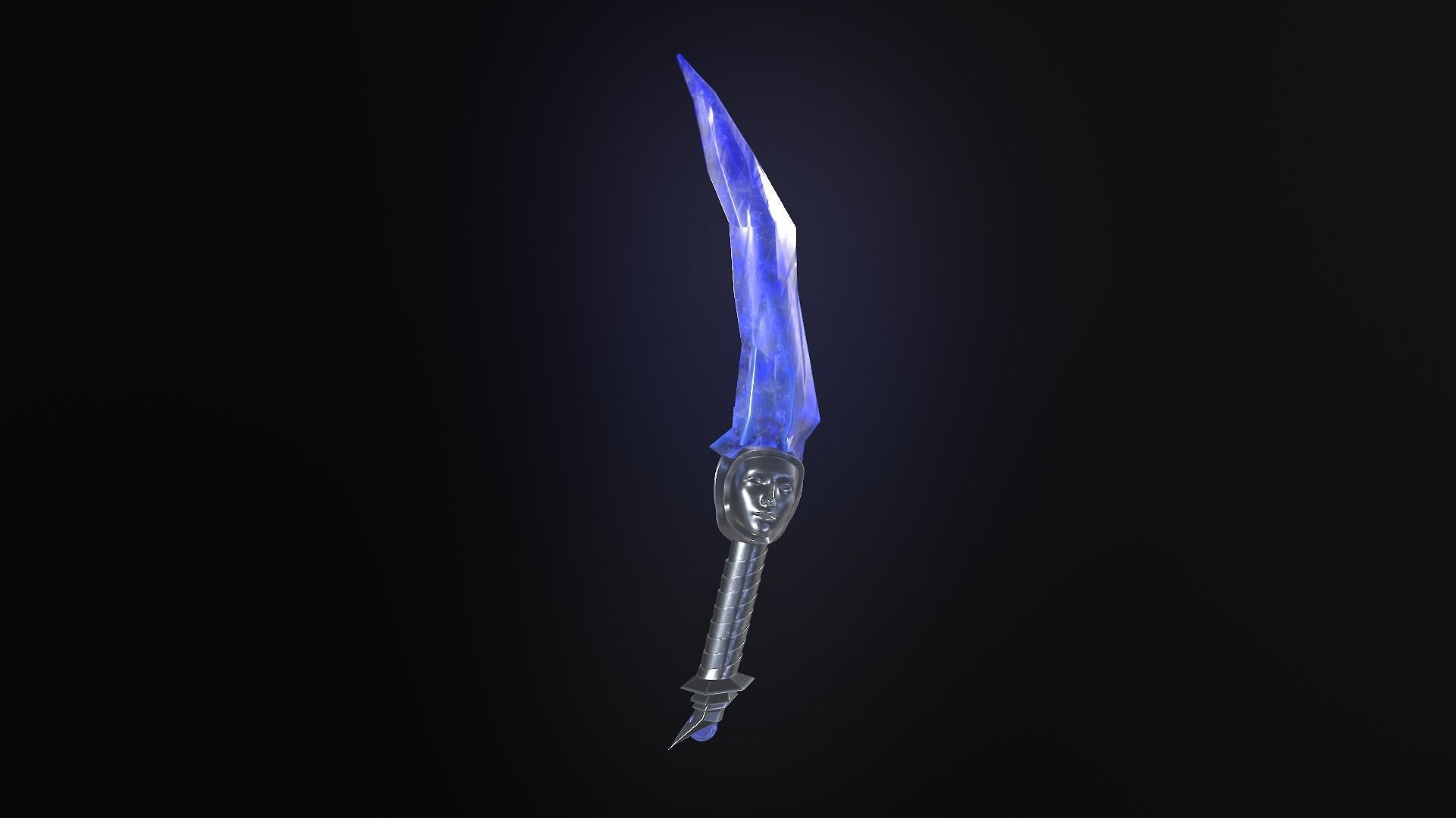 stylized fantasy dagger pack Low-poly 3D model_5