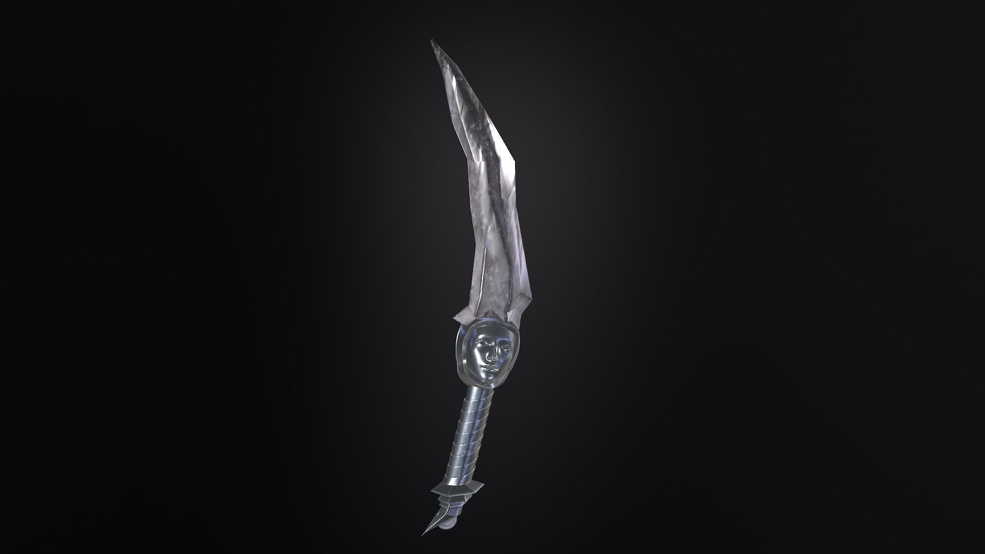 stylized fantasy dagger pack Low-poly 3D model_29