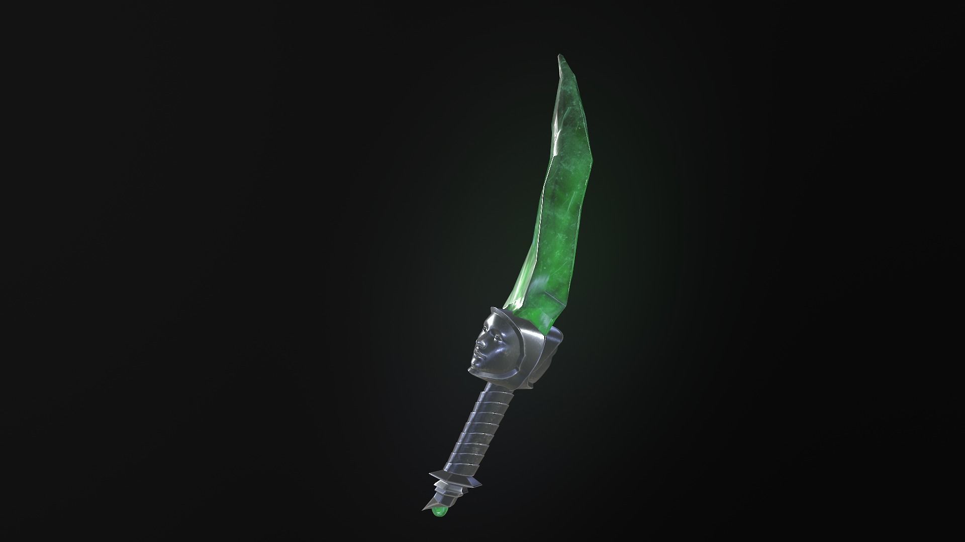 stylized fantasy dagger pack Low-poly 3D model_17