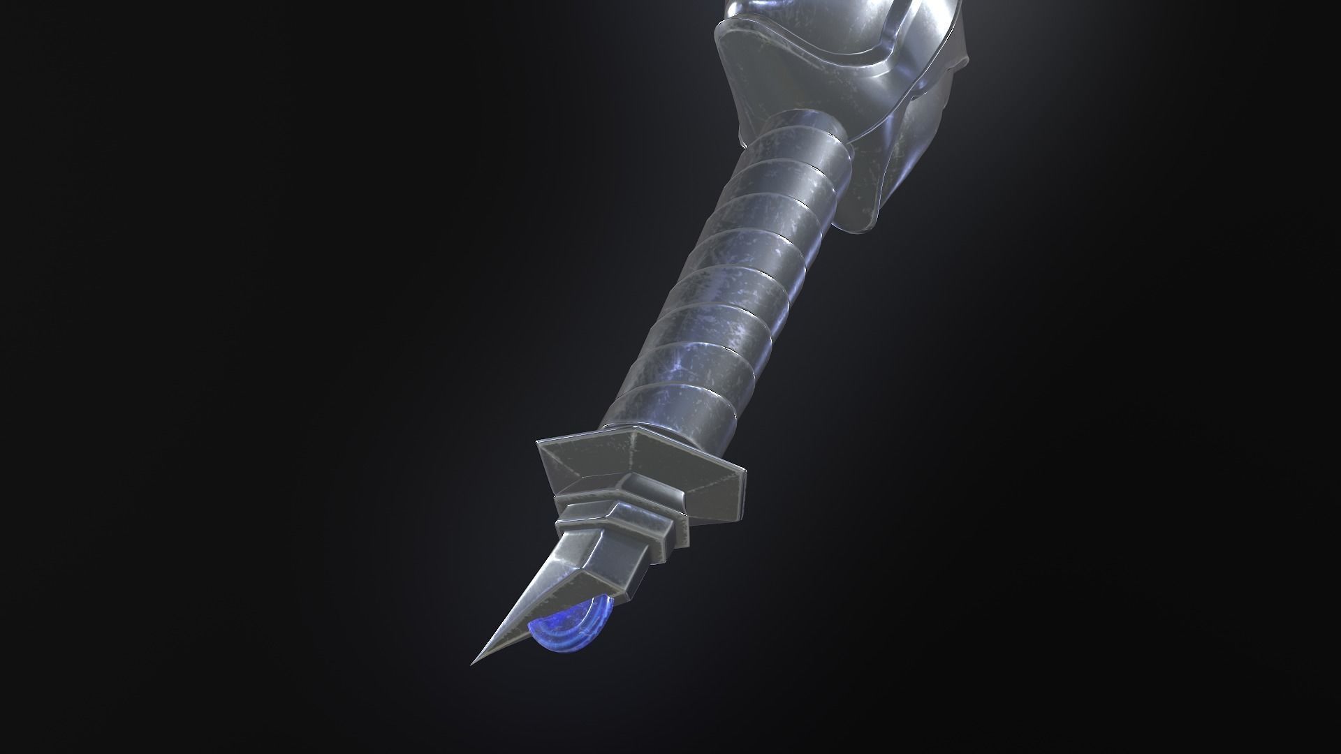 stylized fantasy dagger pack Low-poly 3D model_10