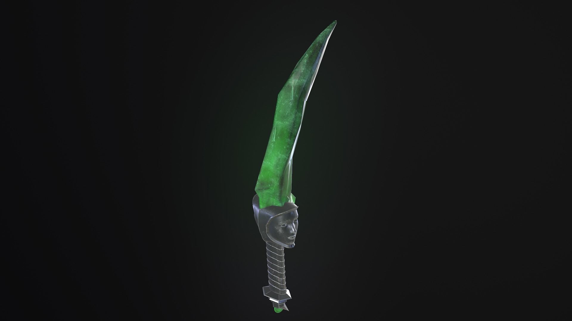 stylized fantasy dagger pack Low-poly 3D model_15
