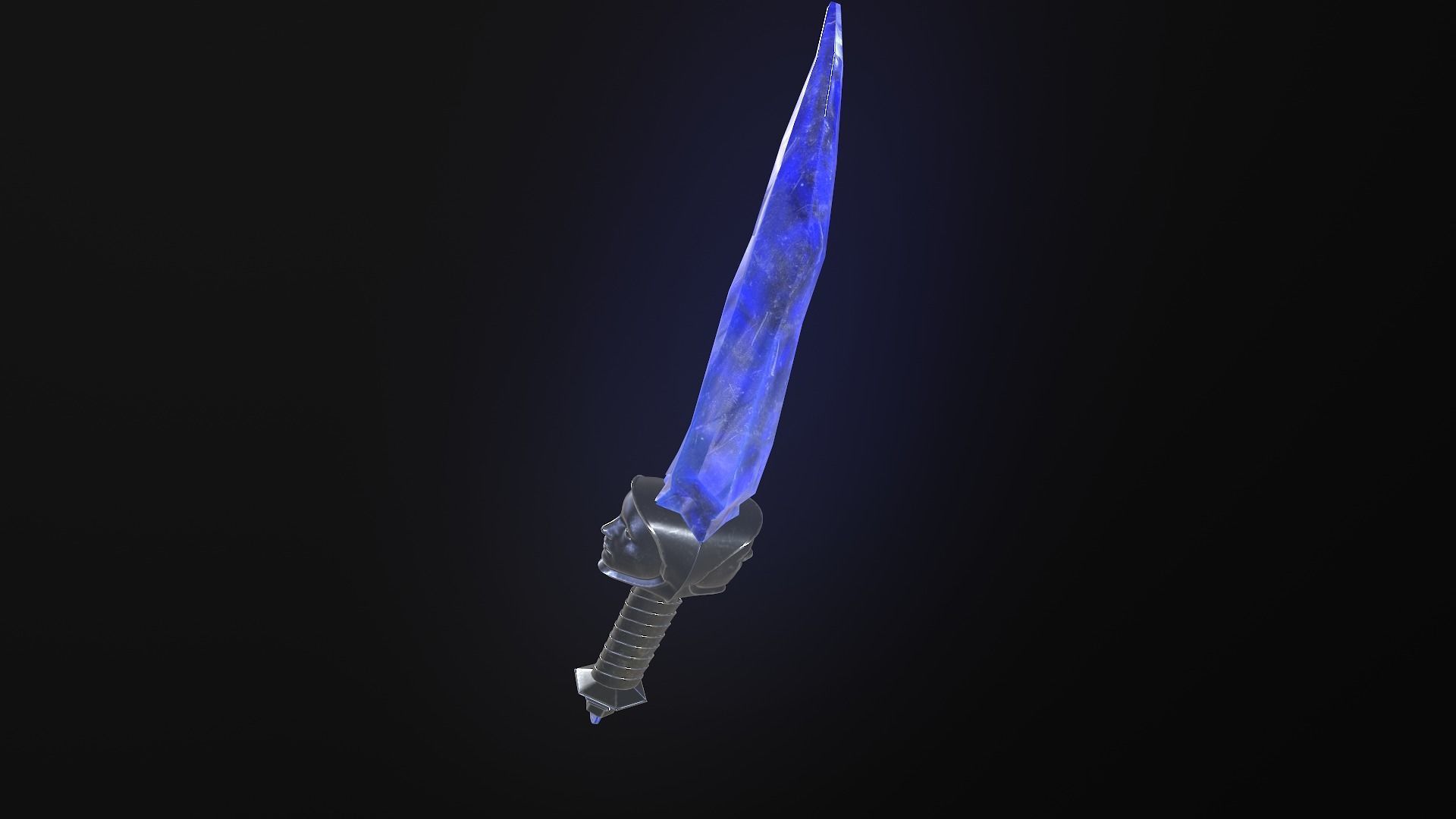 stylized fantasy dagger pack Low-poly 3D model_6