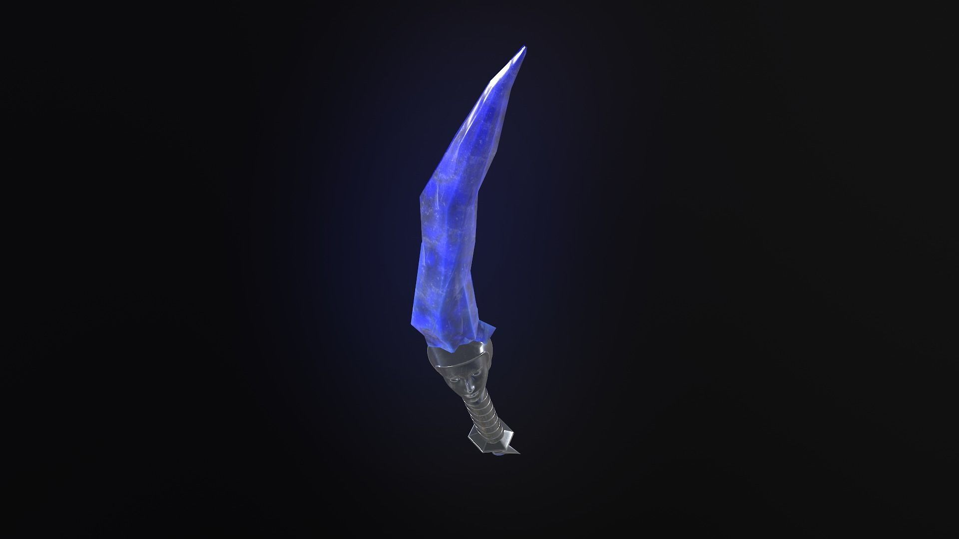 stylized fantasy dagger pack Low-poly 3D model_7