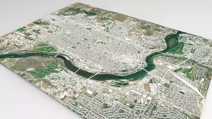 Cityscape Great Falls USA