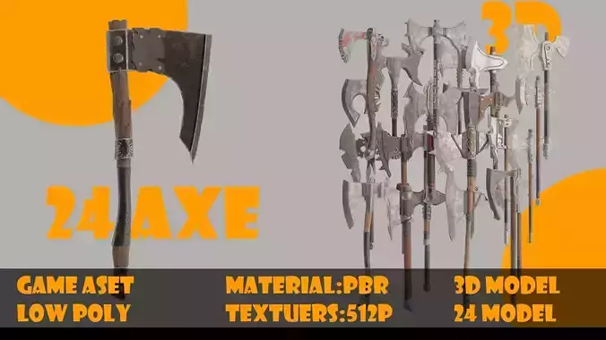 Axe collection-game assets-vol 02