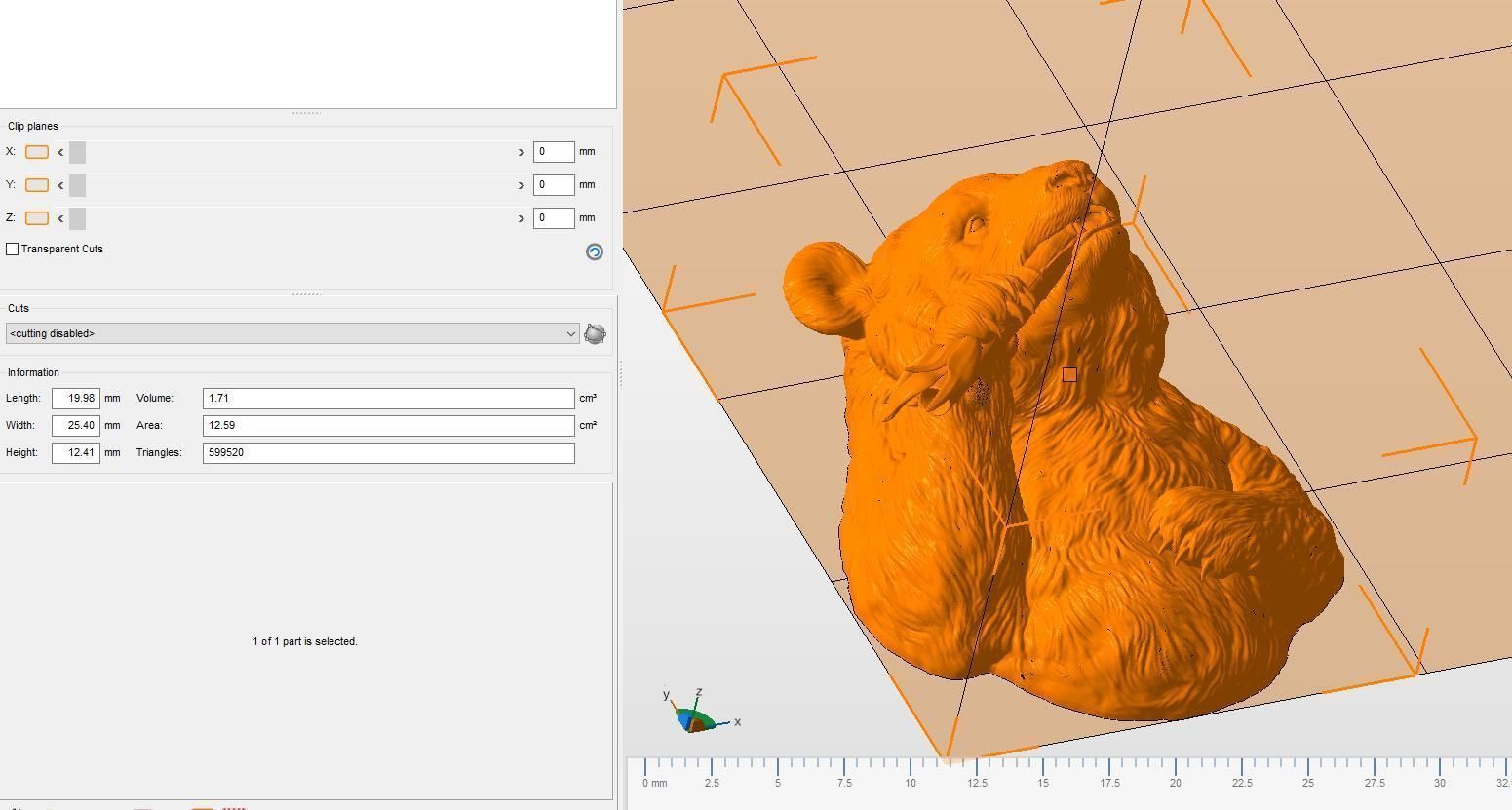 Panda eats bamboo 3D print model_19