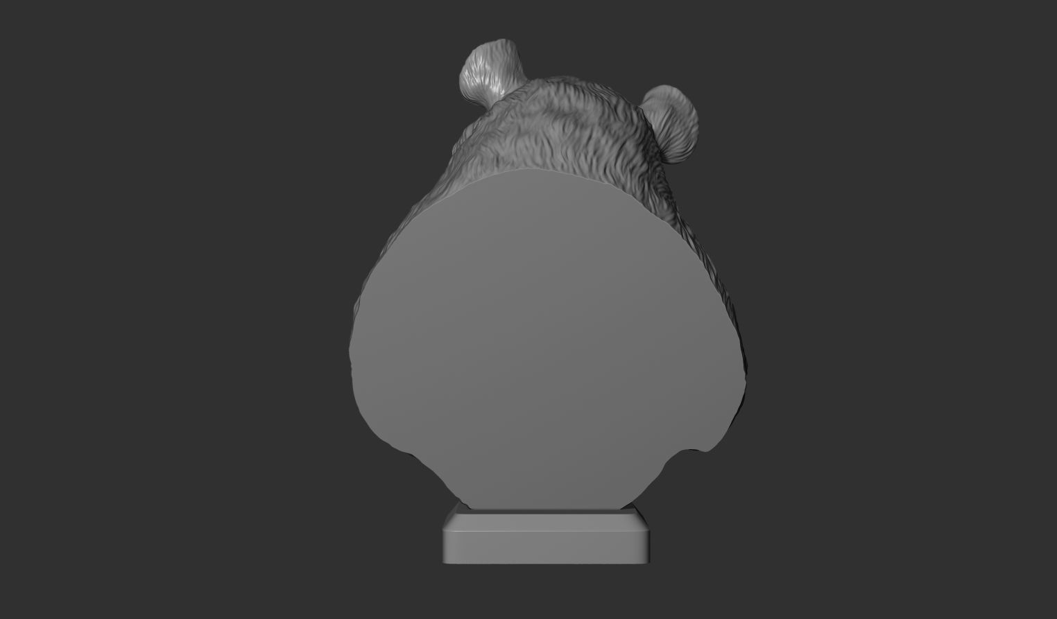 Panda eats bamboo 3D print model_12