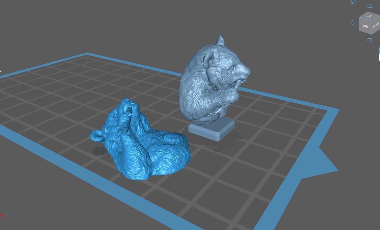 Panda eats bamboo 3D print model_21