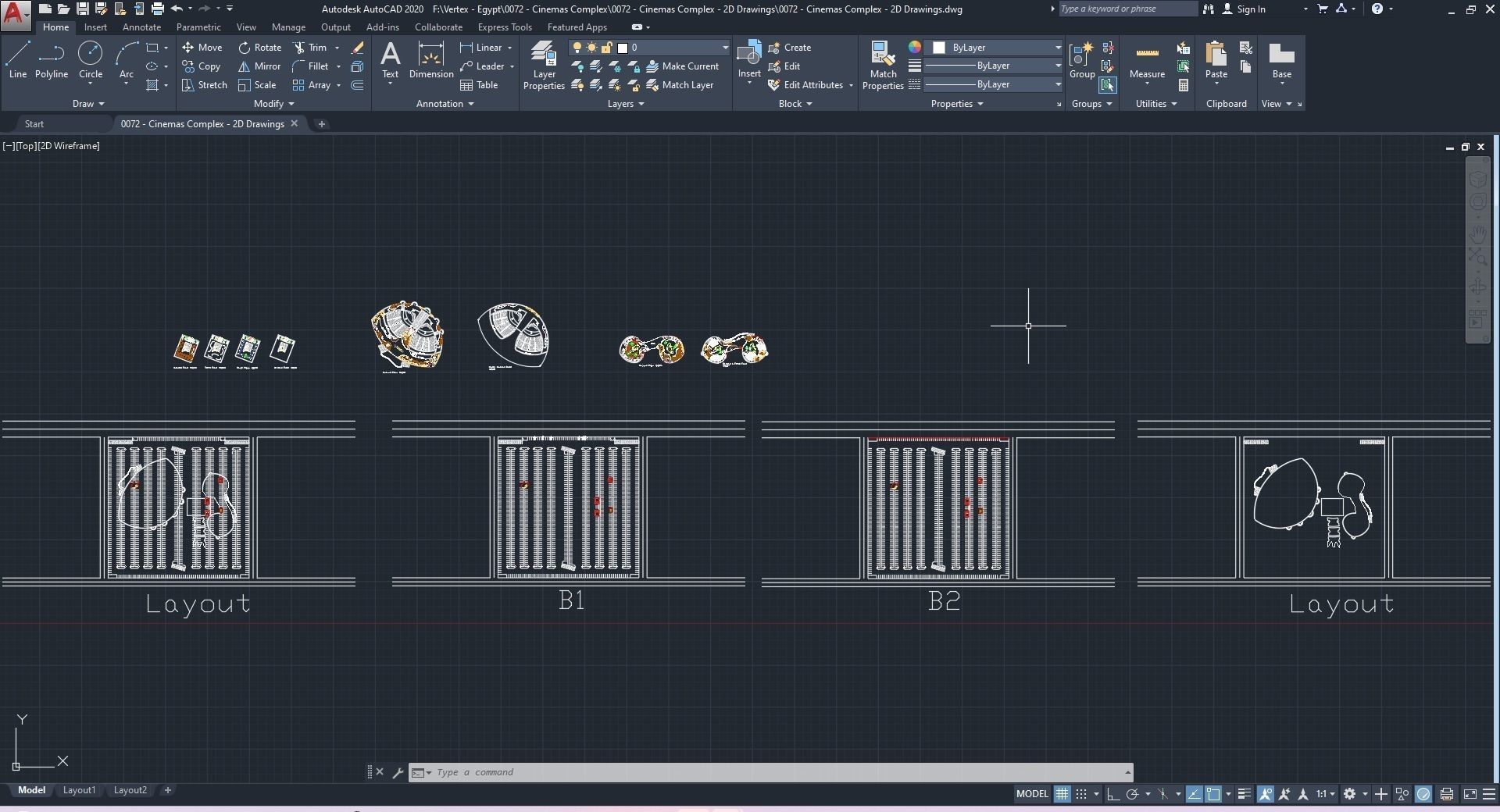 0072 - Cinemas Complex - 2Ds Plans - 3Ds Files 3D model_28