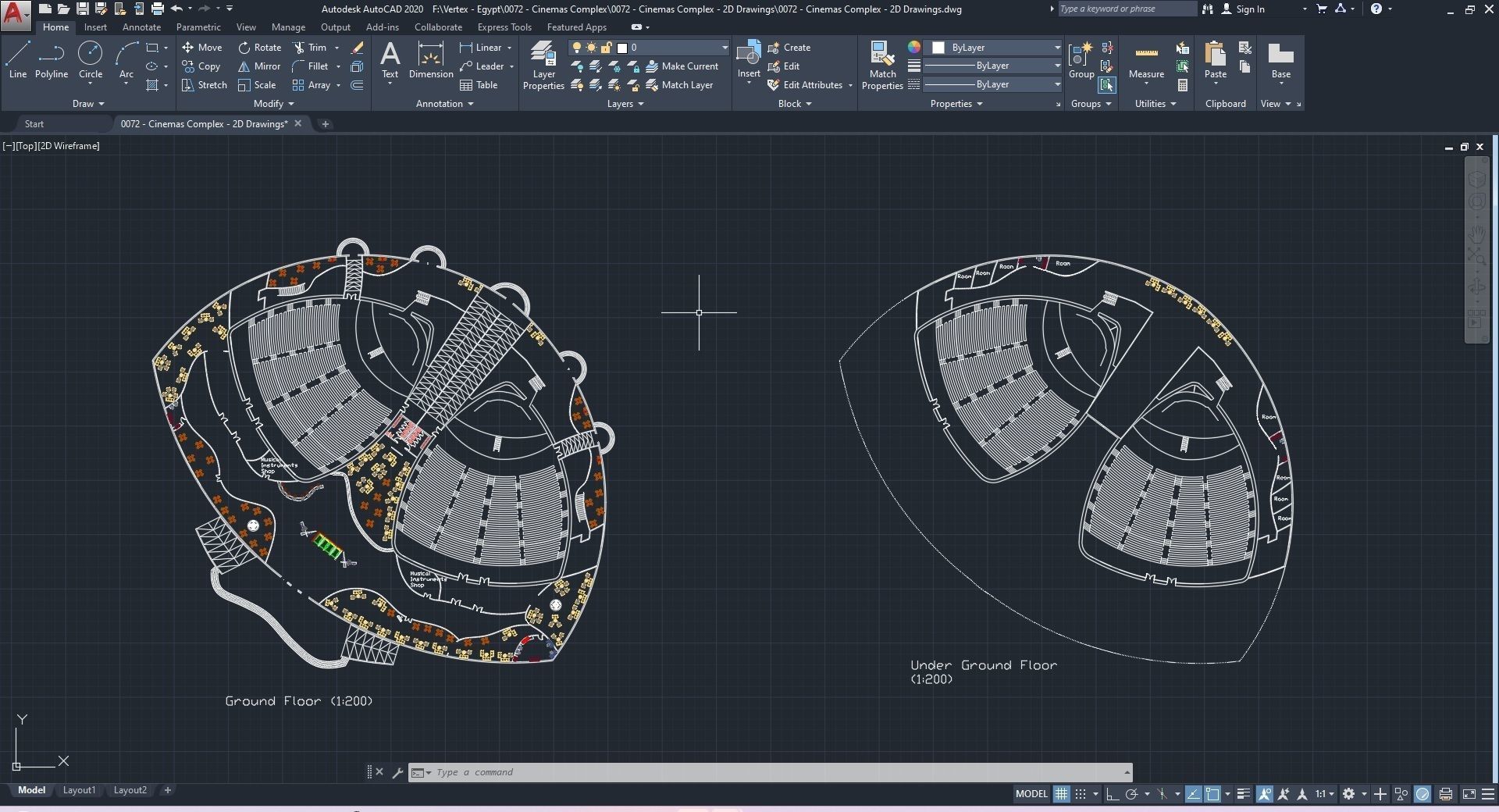 0072 - Cinemas Complex - 2Ds Plans - 3Ds Files 3D model_31