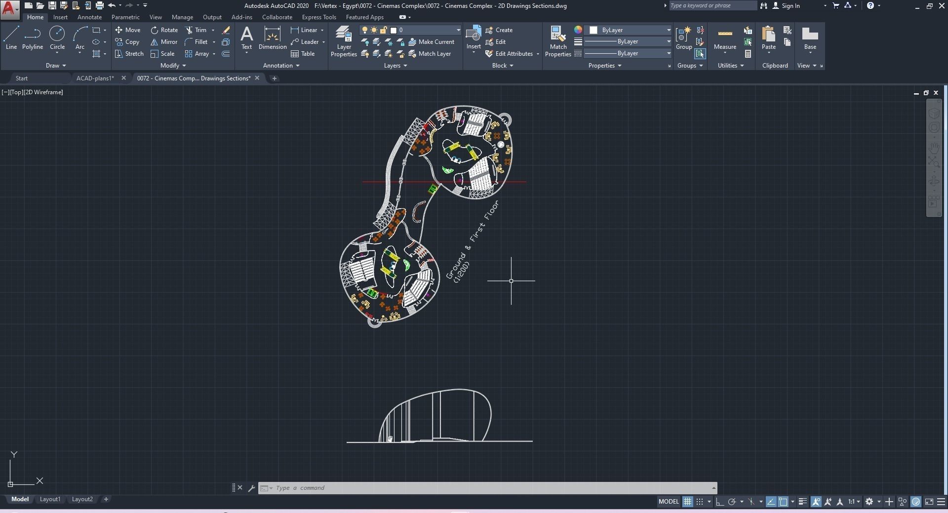0072 - Cinemas Complex - 2Ds Plans - 3Ds Files 3D model_34