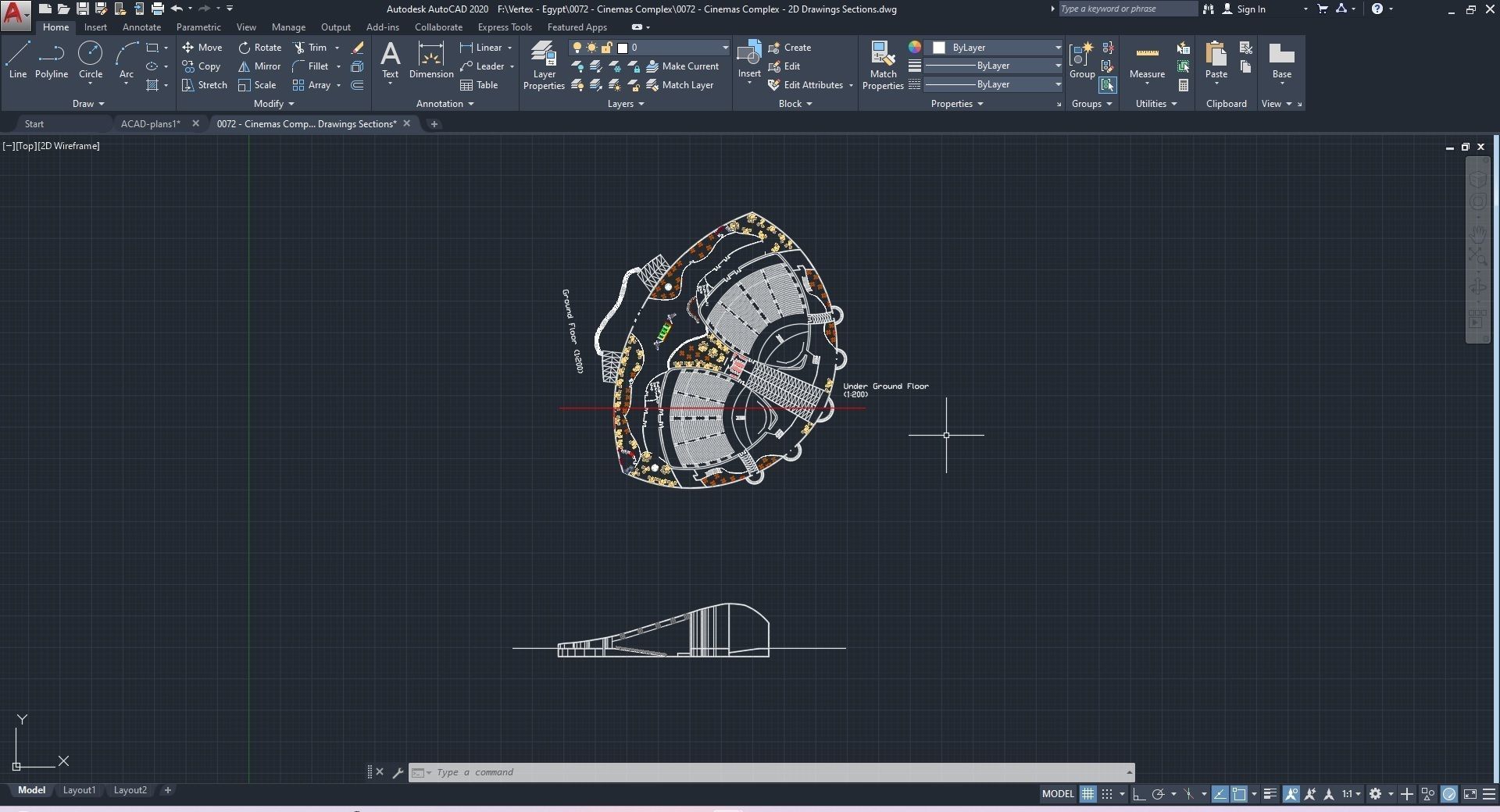 0072 - Cinemas Complex - 2Ds Plans - 3Ds Files 3D model_33