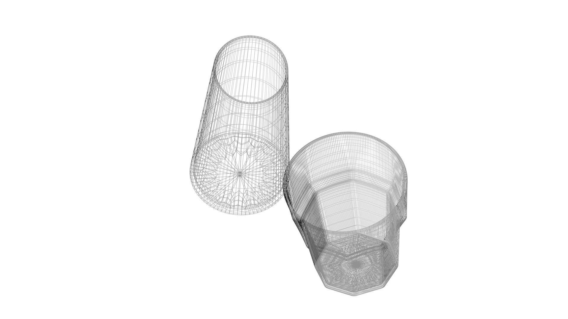 2 Glass Cups 3D model_13
