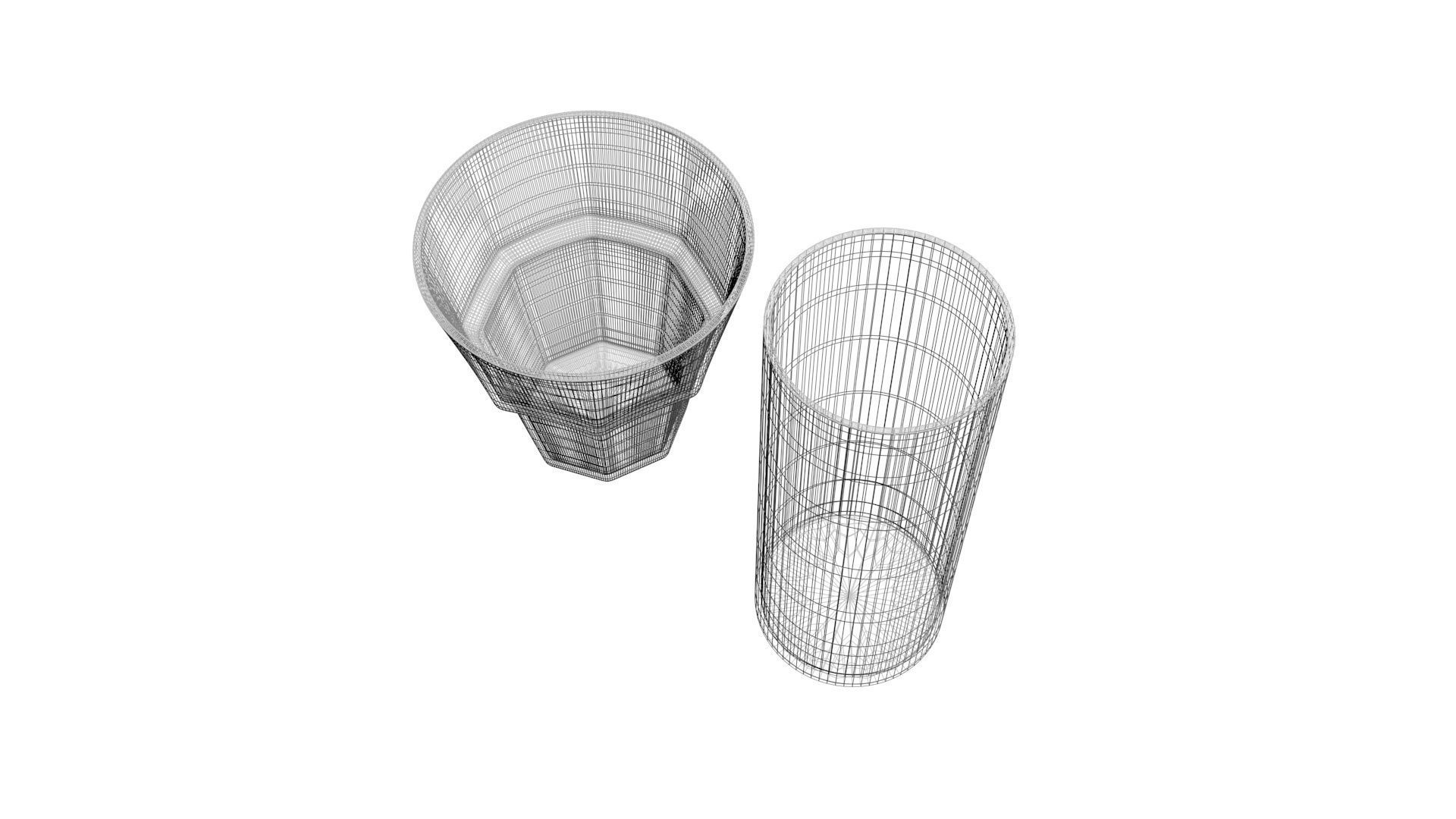 2 Glass Cups 3D model_12