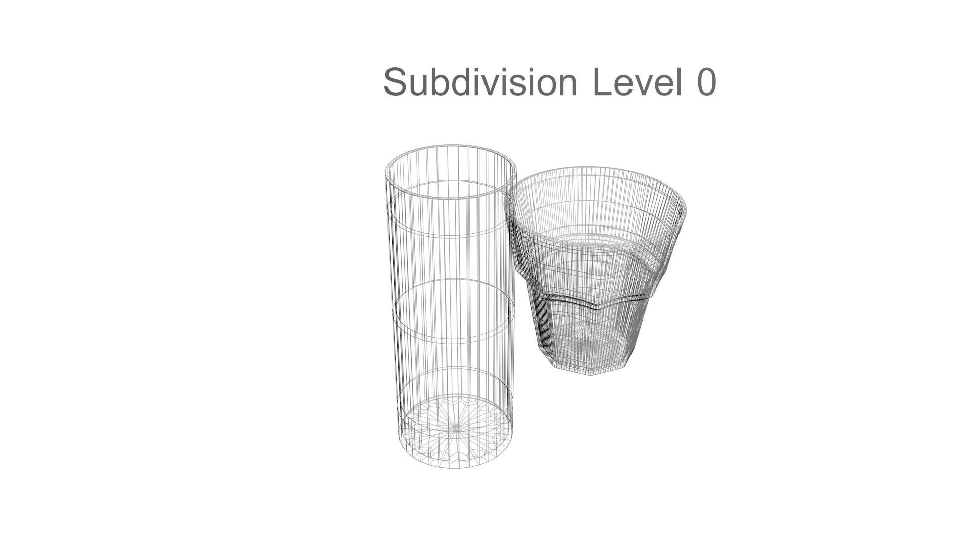 2 Glass Cups 3D model_16