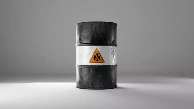 Oil Barrel Game Ready model Realistic Low Poly Mesh