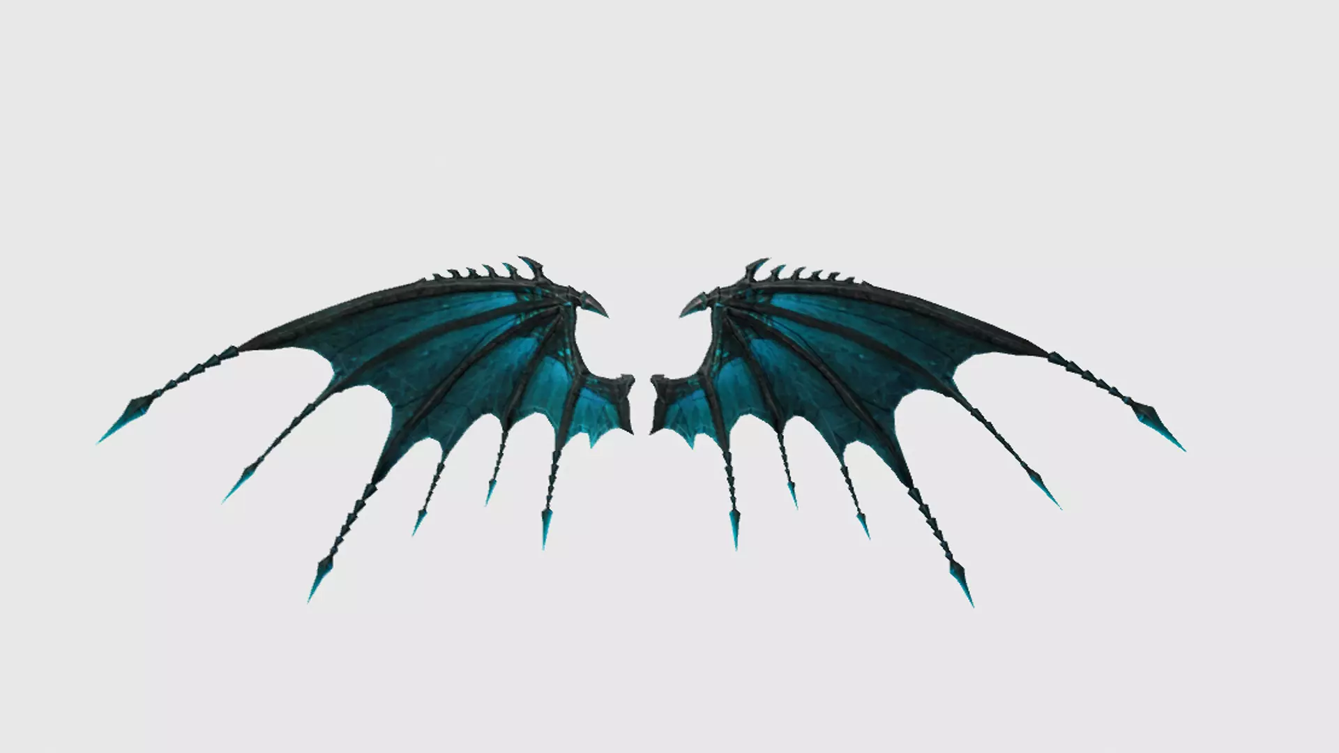 Dragon Wing Low-poly 3D model_0